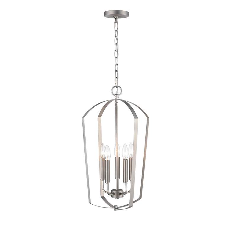 Image 4 Millennium Lighting Ivey Lake 5 Light 8.5" Pendant Fixture in Satin Ni more views