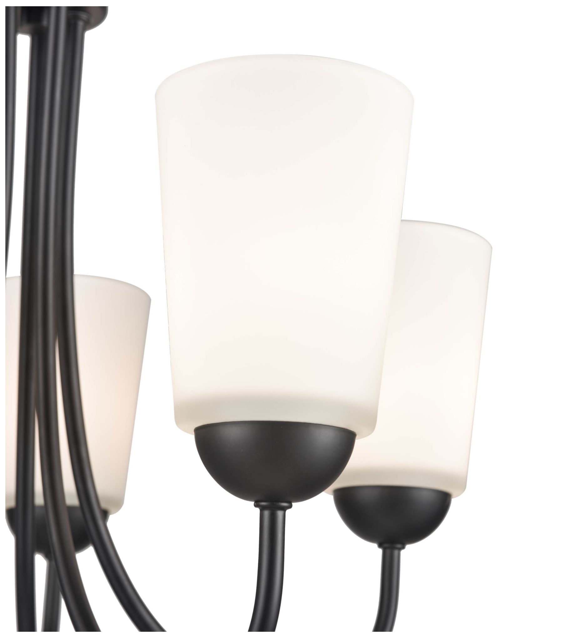Image 4 Millennium Lighting Ivey Lake 5 Light Chandelier Fixture in Matte Black more views