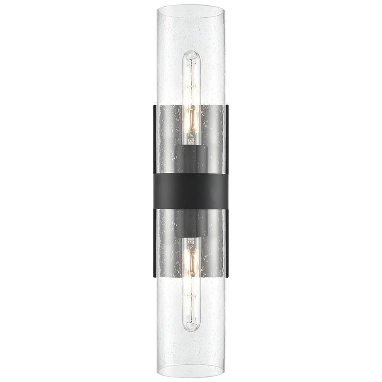 Image 2 Millennium Lighting Jamison 22.75 Inch High 2-Light Sconce in Matte Black more views