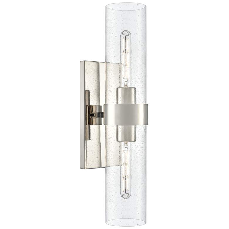 Image 1 Millennium Lighting Jamison 22.75 Inch High 2-Light Sconce in Nickel