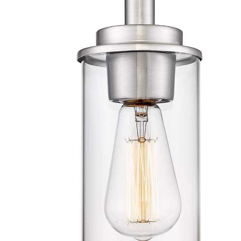 Image 3 Millennium Lighting Janna 1 Light Mini-Pendant Fixture in Brushed Nickel more views