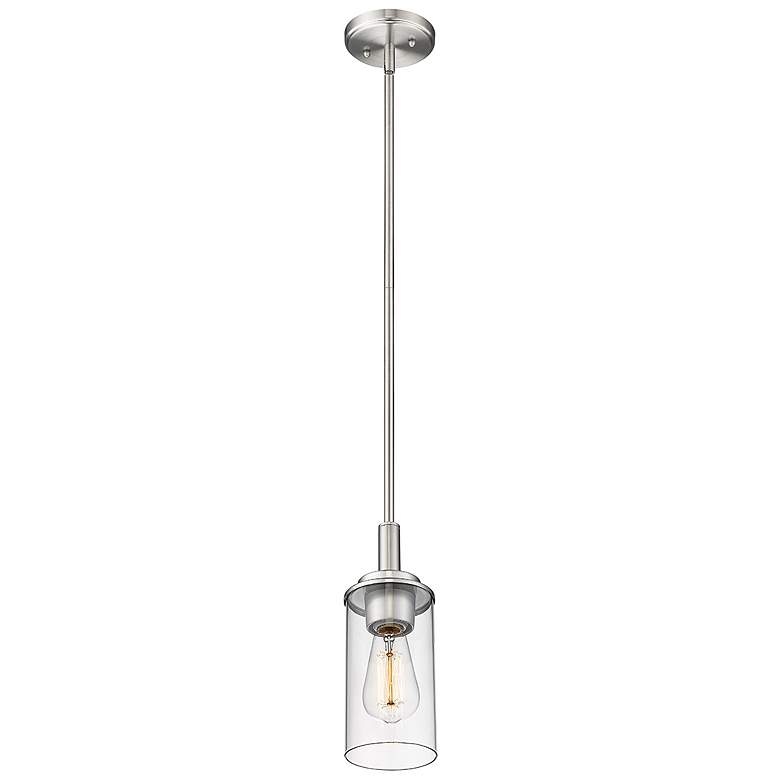 Image 4 Millennium Lighting Janna 1 Light Mini-Pendant Fixture in Brushed Nickel more views
