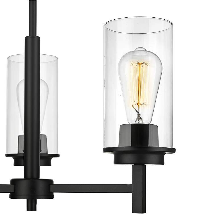 Image 3 Millennium Lighting Janna 3 Light Chandelier Fixture in Matte Black more views