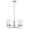 Millennium Lighting Janna 5 Light Chandelier Fixture in Brushed Nickel