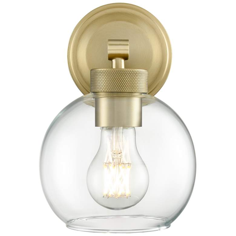 Image 1 Millennium Lighting Jonatan 1-Light Indoor Wall Sconce in Vintage Brass