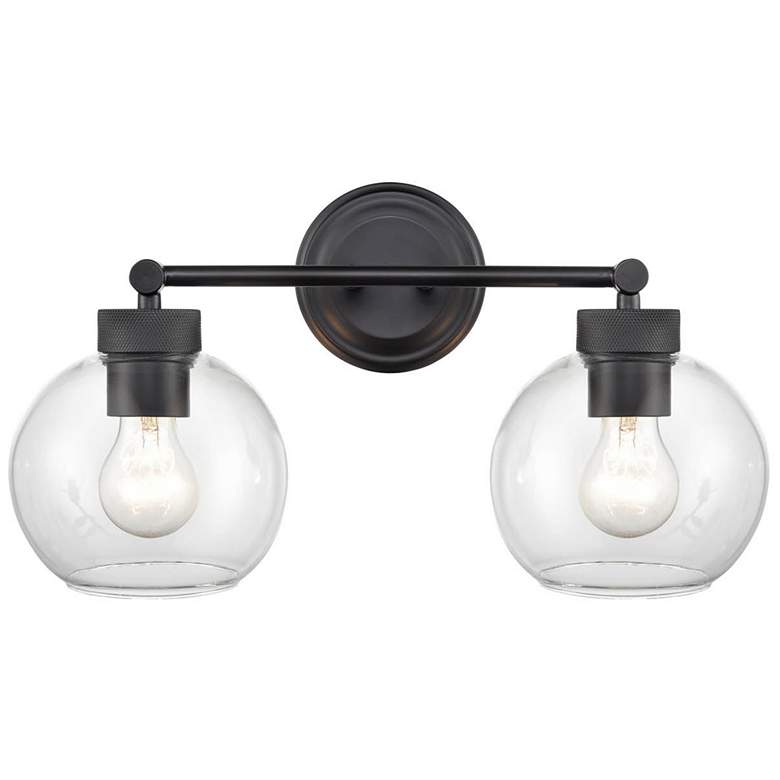 Image 1 Millennium Lighting Jonatan 2-Light Vanity Light in Matte Black