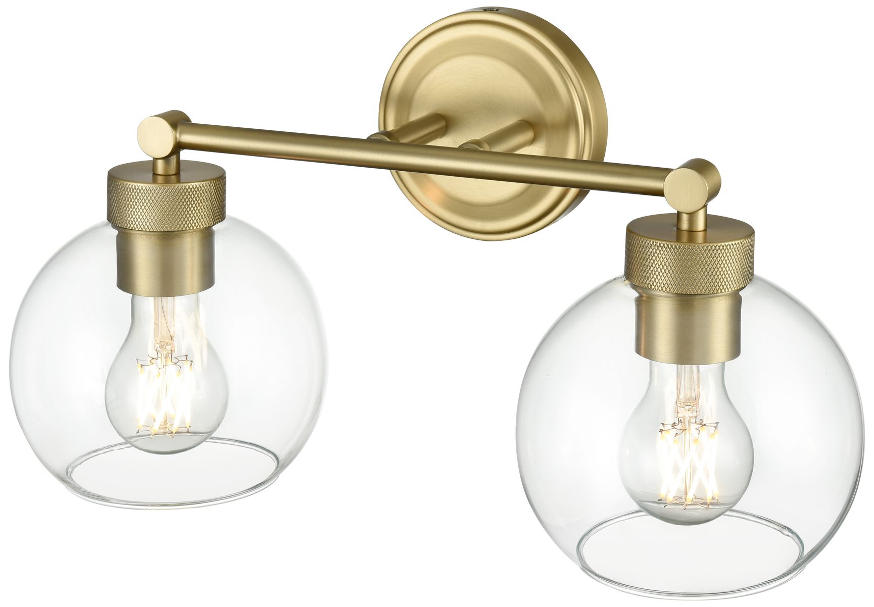 Image 3 Millennium Lighting Jonatan 2-Light Vanity Light in Vintage Brass more views