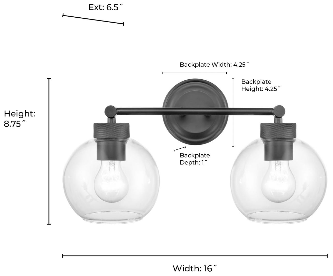 Image 6 Millennium Lighting Jonatan 2-Light Vanity Light in Vintage Brass more views