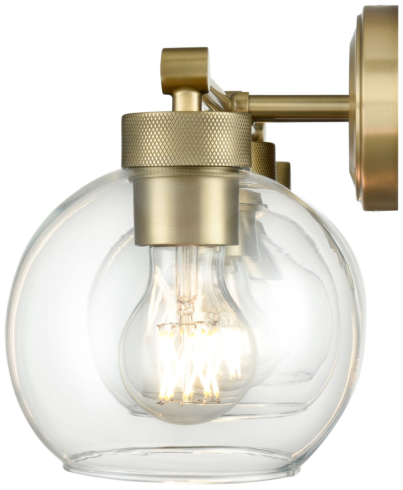 Image 4 Millennium Lighting Jonatan 3-Light Vanity Light in Vintage Brass more views