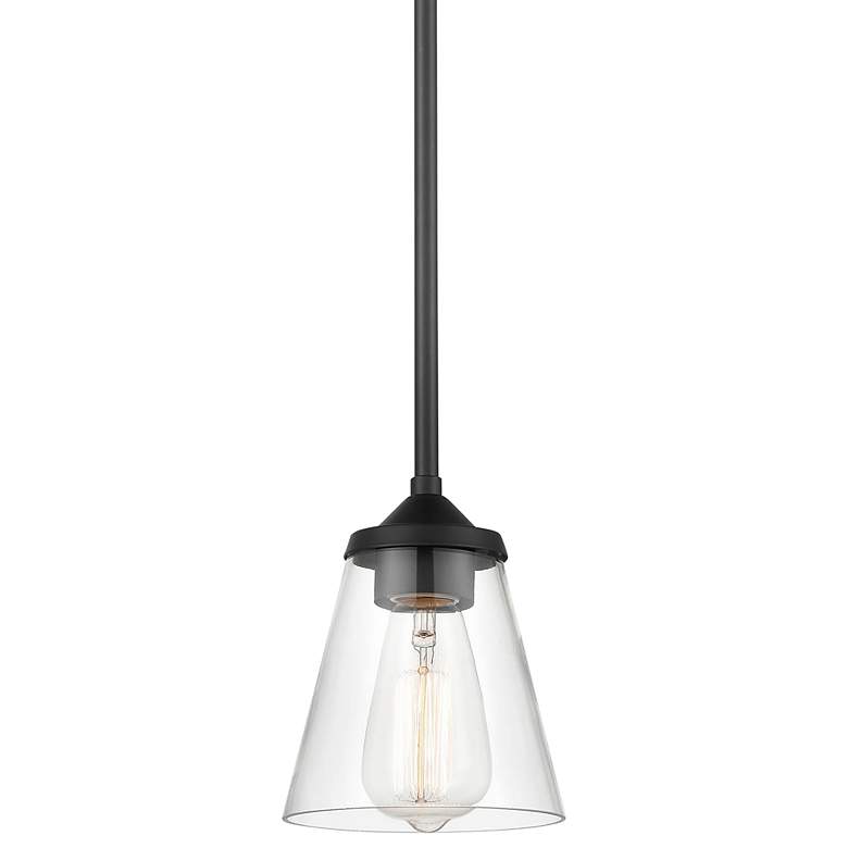 Image 1 Millennium Lighting Josleen 1 Light Pendant Fixture in Matte Black