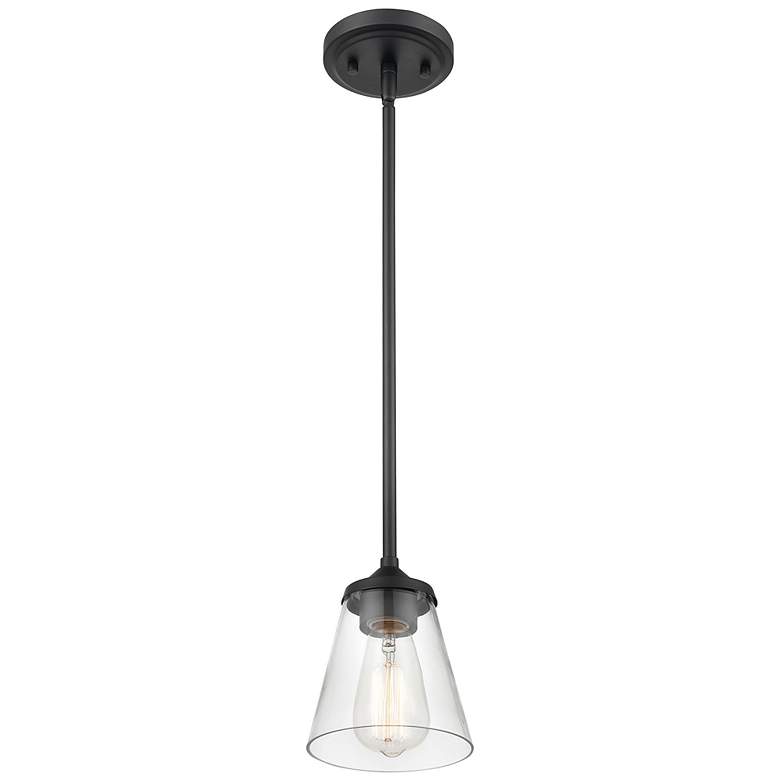 Image 4 Millennium Lighting Josleen 1 Light Pendant Fixture in Matte Black more views
