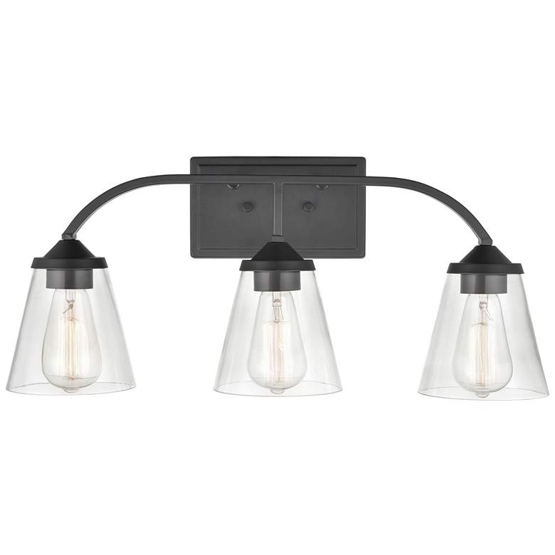 Image 1 Millennium Lighting Josleen 3 Light Vanity Fixture in Matte Black