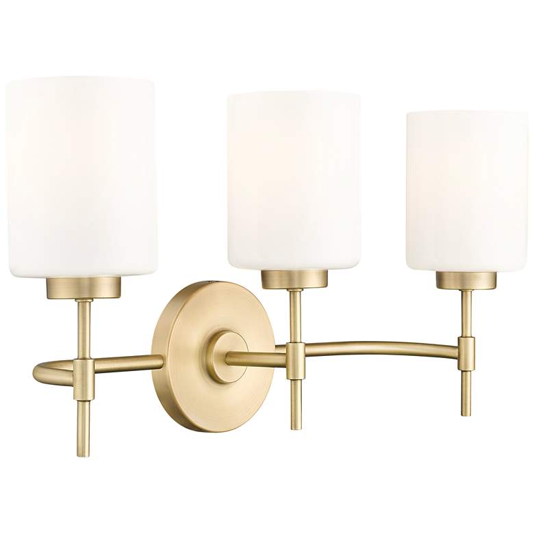 Image 1 Millennium Lighting Keylee 22" 3-Light Vintage Brass Vanity Bath Light
