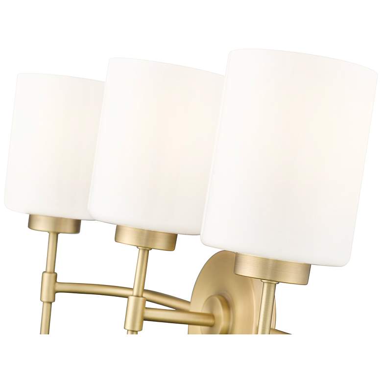 Image 6 Millennium Lighting Keylee 22" 3-Light Vintage Brass Vanity Bath Light more views