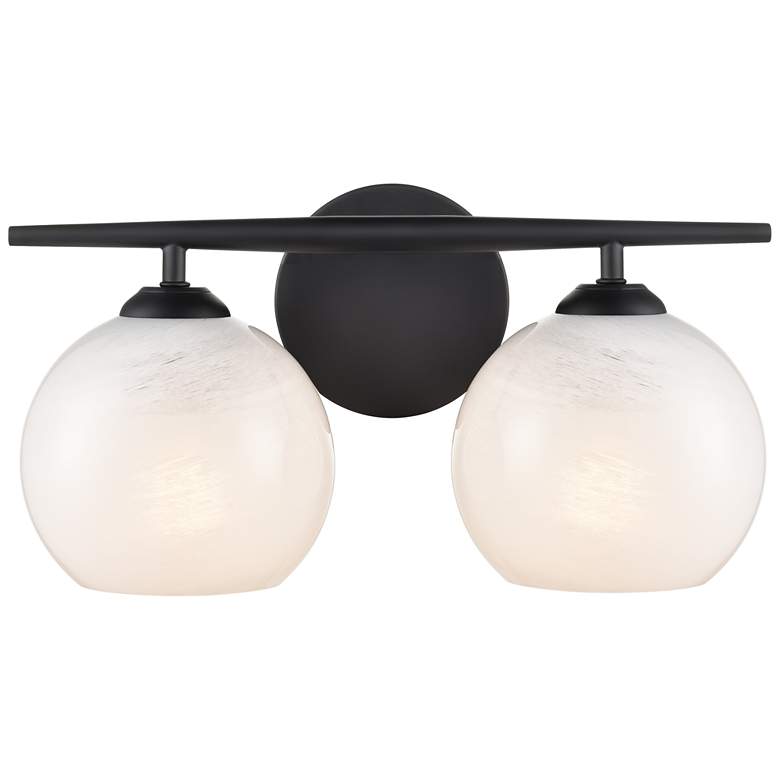 Image 1 Millennium Lighting Kimorra 2-Light Vanity Light in Matte Black