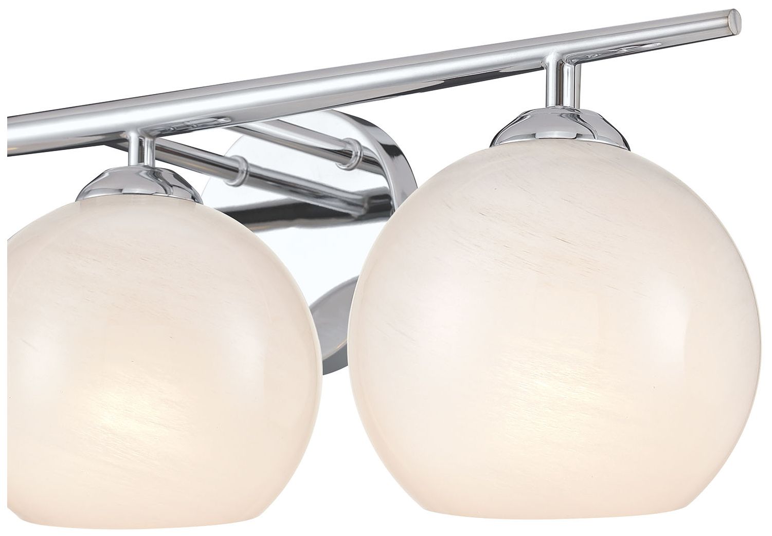 Millennium Lighting Kimorra 3-Light Vanity - Chrome with White Cloud Glass