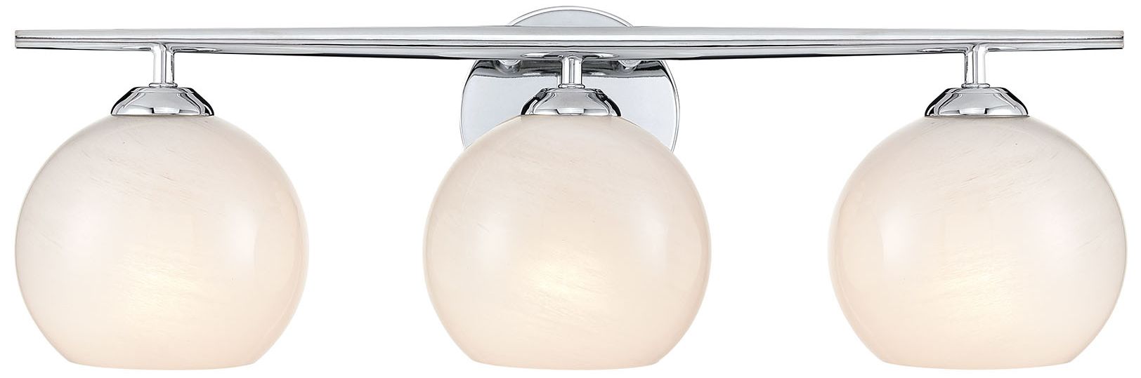 Millennium Lighting Kimorra 3-Light Vanity - Chrome with White Cloud Glass