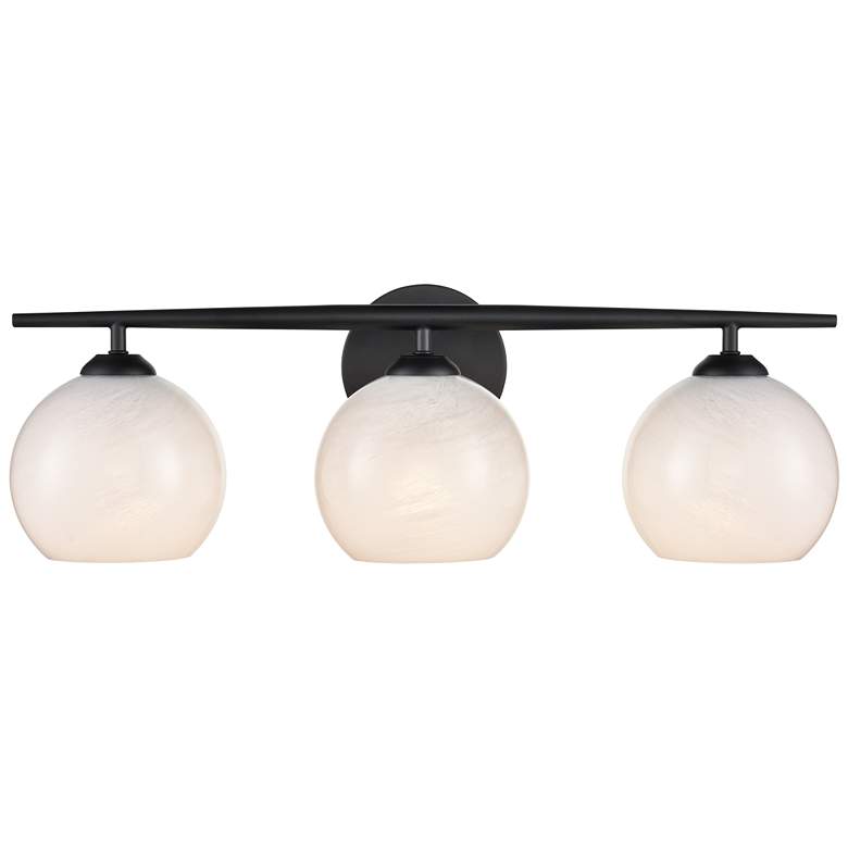Image 1 Millennium Lighting Kimorra 3-Light Vanity Light in Matte Black