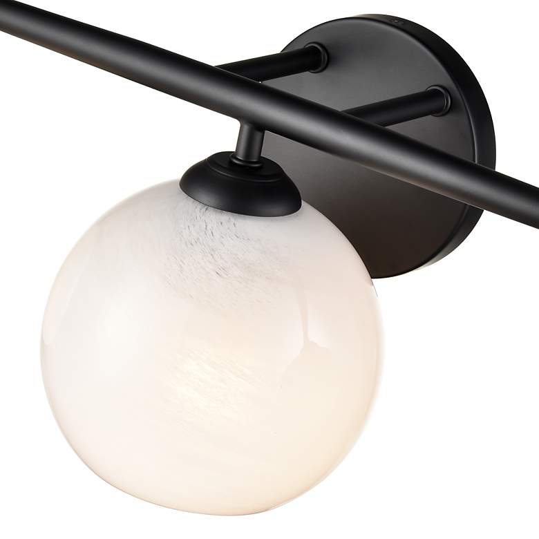 Image 6 Millennium Lighting Kimorra 3-Light Vanity Light in Matte Black more views