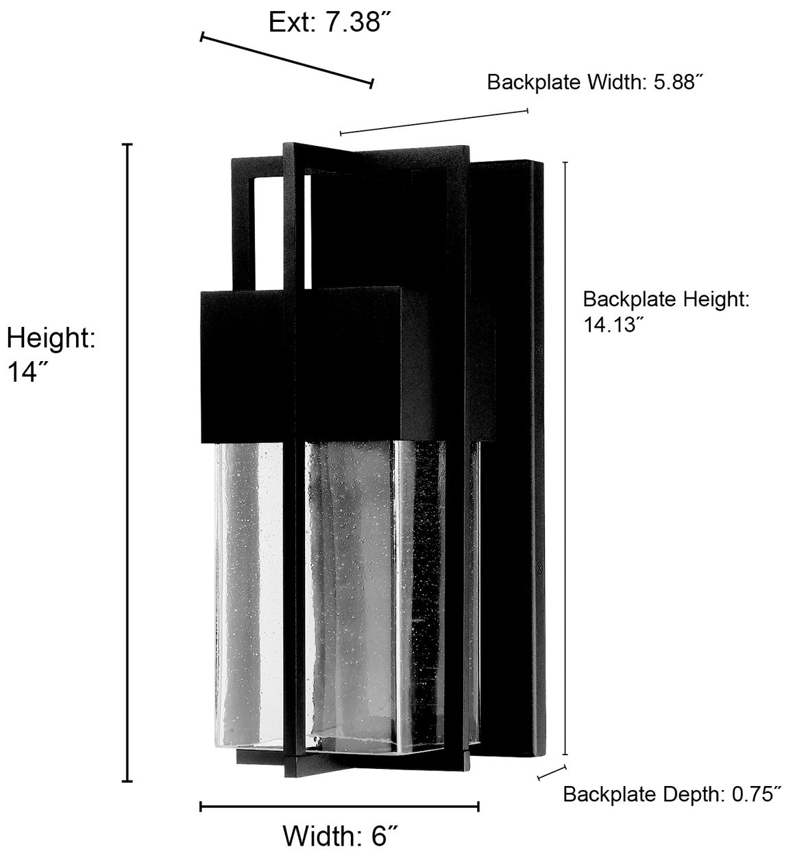 Image 6 Millennium Lighting Kingler Integrated LED Outdoor Wall Sconce in Black more views