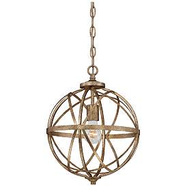 Image1 of Millennium Lighting Lakewood 1-Light Pendant in Vintage Gold