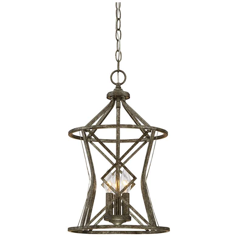 Image 1 Millennium Lighting Lakewood 3-Light Pendant in Antique Silver