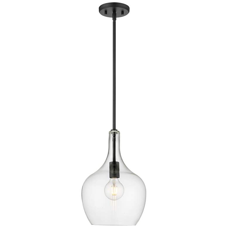 Image 1 Millennium Lighting Lamara 1-Light Pendant in Matte Black
