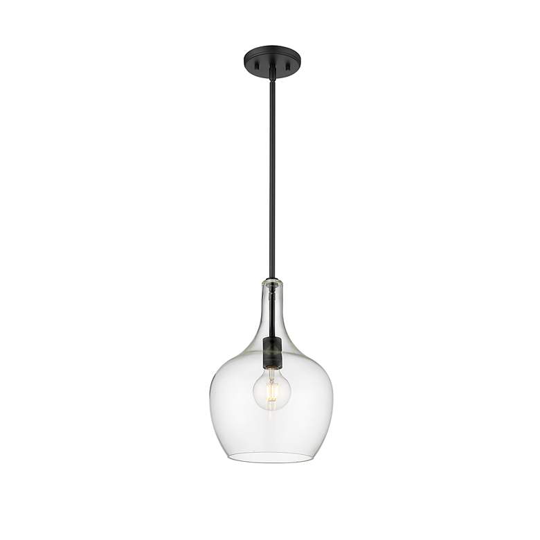 Image 3 Millennium Lighting Lamara 1-Light Pendant in Matte Black more views