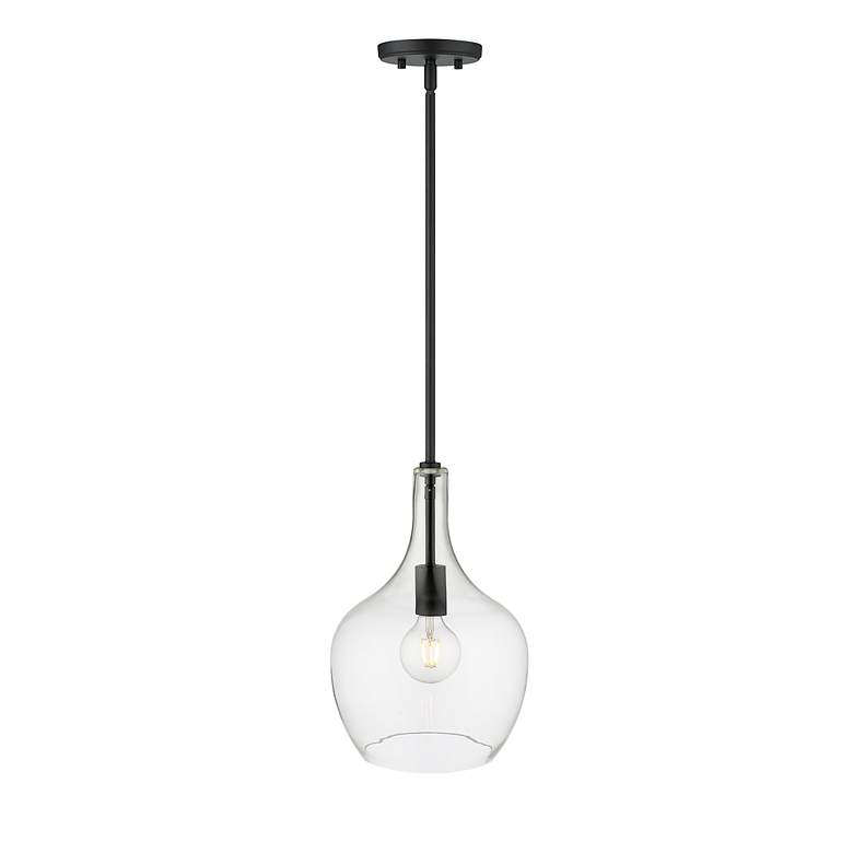 Image 5 Millennium Lighting Lamara 1-Light Pendant in Matte Black more views