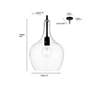 7_Millennium Lighting Lamara 1-Light Pendant in Matte Black more views