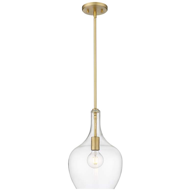 Image 1 Millennium Lighting Lamara 1-Light Pendant in Vintage Brass