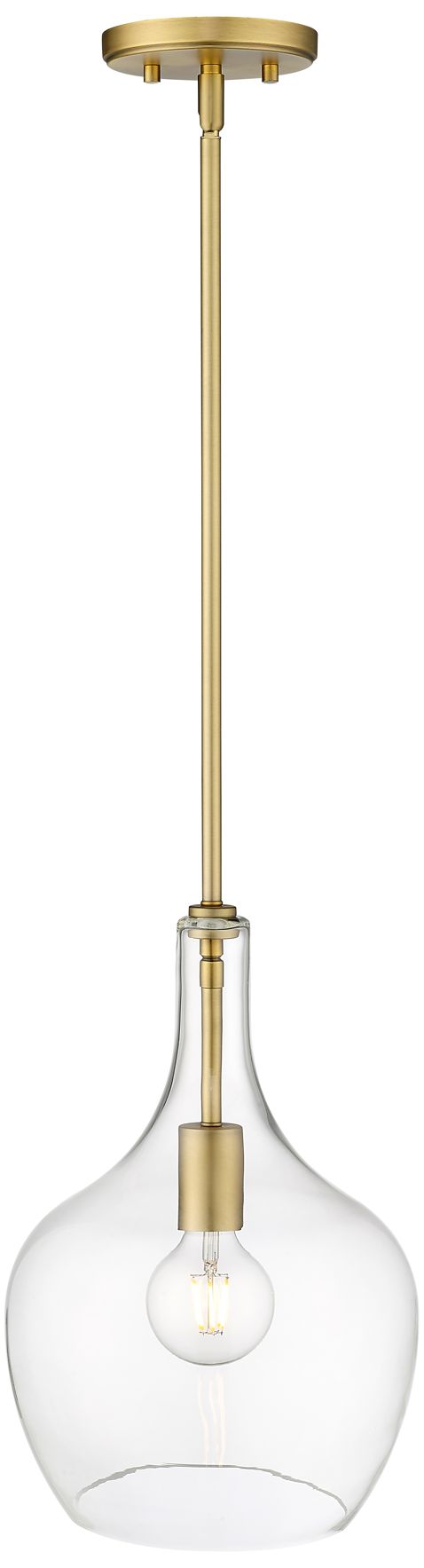 Image 4 Millennium Lighting Lamara 1-Light Pendant in Vintage Brass more views