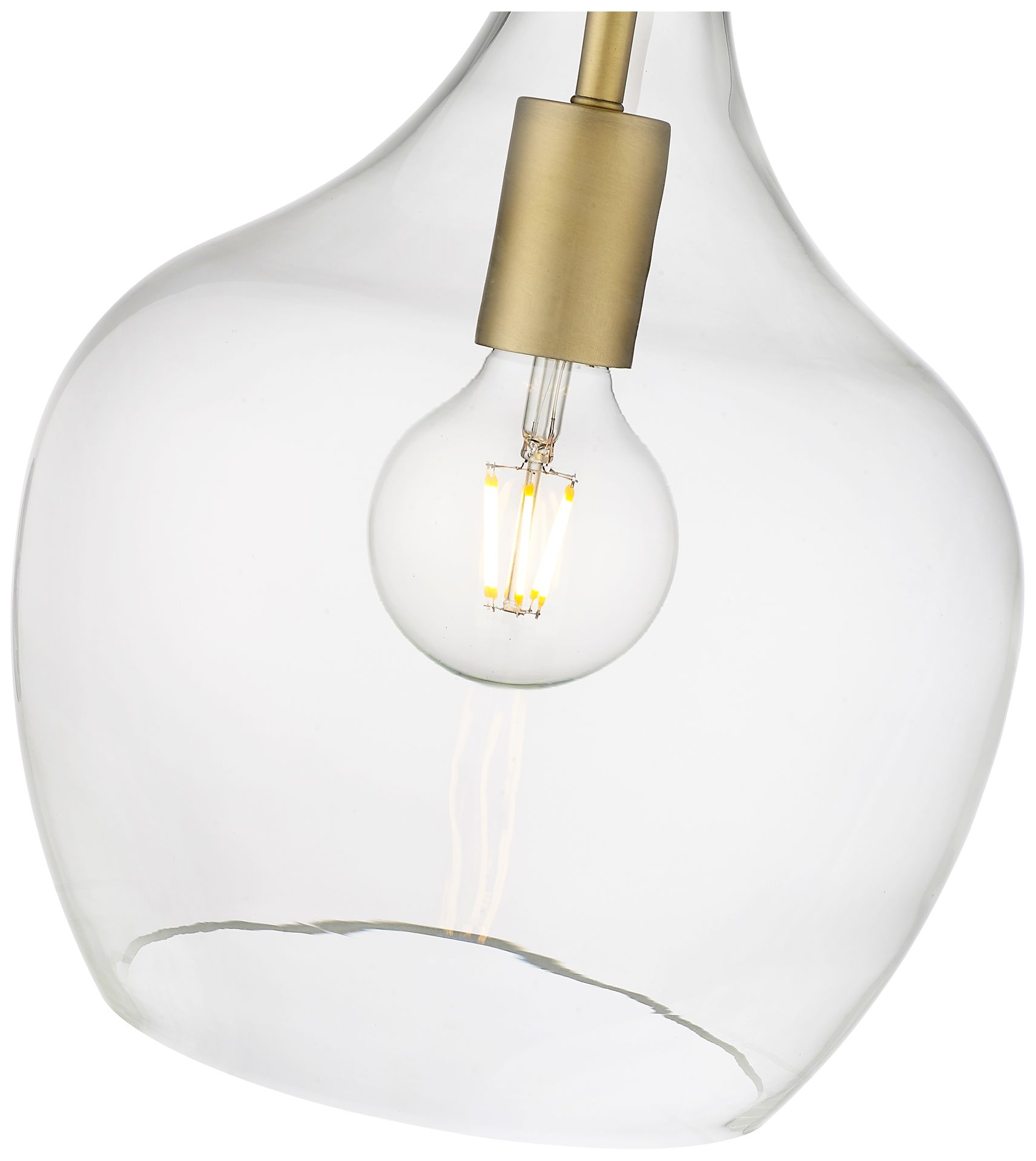 Image 5 Millennium Lighting Lamara 1-Light Pendant in Vintage Brass more views