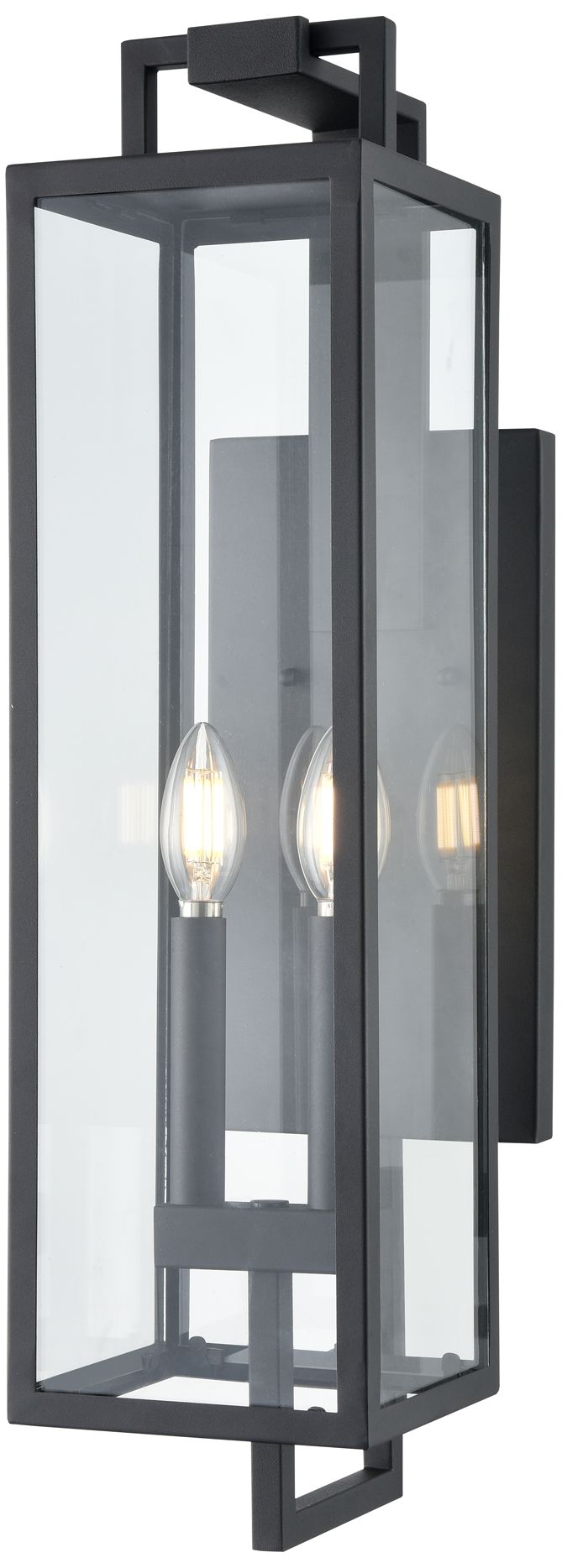 Image 2 Millennium Lighting Lamont 2-Light Textured Black Outdoor Wall Sconce more views
