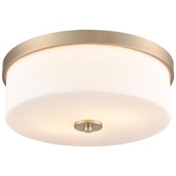 Millennium Lighting Laphia 13 1/4" Modern Opal and Gold Ceiling Light