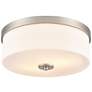 1_Millennium Lighting Laphia 13 1/4" Opal and Nickel Ceiling Light