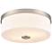 Millennium Lighting Laphia 13 1/4" Opal and Nickel Ceiling Light