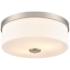 Millennium Lighting Laphia 13 1/4" Opal and Nickel Ceiling Light