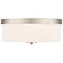 2_Millennium Lighting Laphia 13 1/4" Opal and Nickel Ceiling Light more views