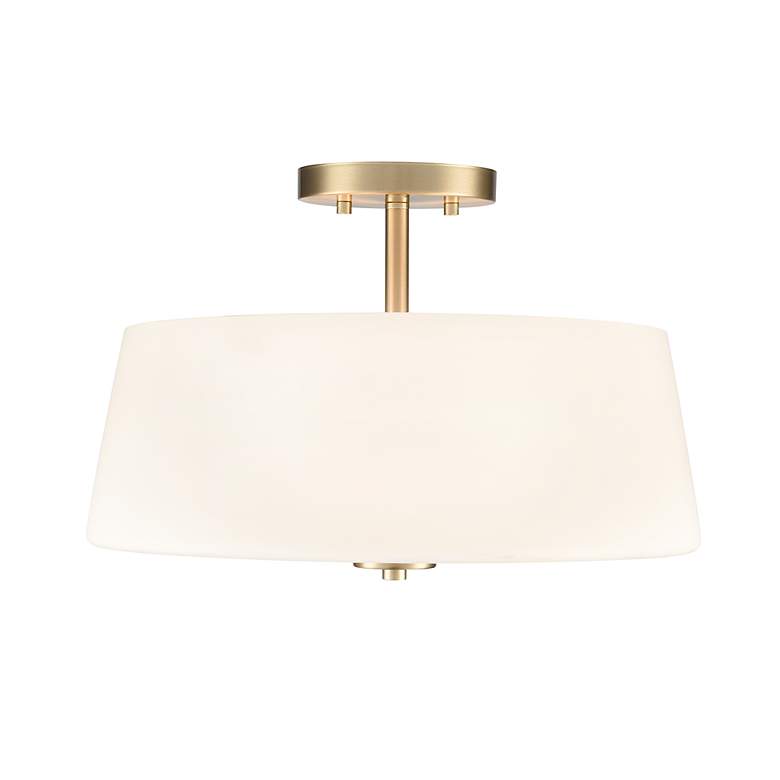 Image 2 Millennium Lighting Laphia 15 3/4" Modern Gold 3-Light Ceiling Light more views