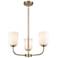 Millennium Lighting Laphia 21" Wide 3-Light Modern Gold Chandelier