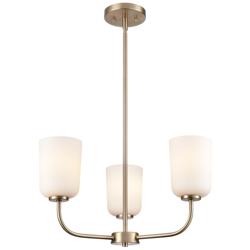 Millennium Lighting Laphia 21" Wide 3-Light Modern Gold Chandelier