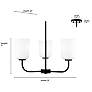 7_Millennium Lighting Laphia 21" Wide 3-Light Modern Gold Chandelier more views