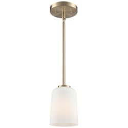 Millennium Lighting Laphia 5" Wide Modern Gold 1-Light Mini-Pendant