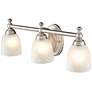 5_Millennium Lighting Lassa 21 1/2" Wide Satin Nickel 3-Light Bath Light more views