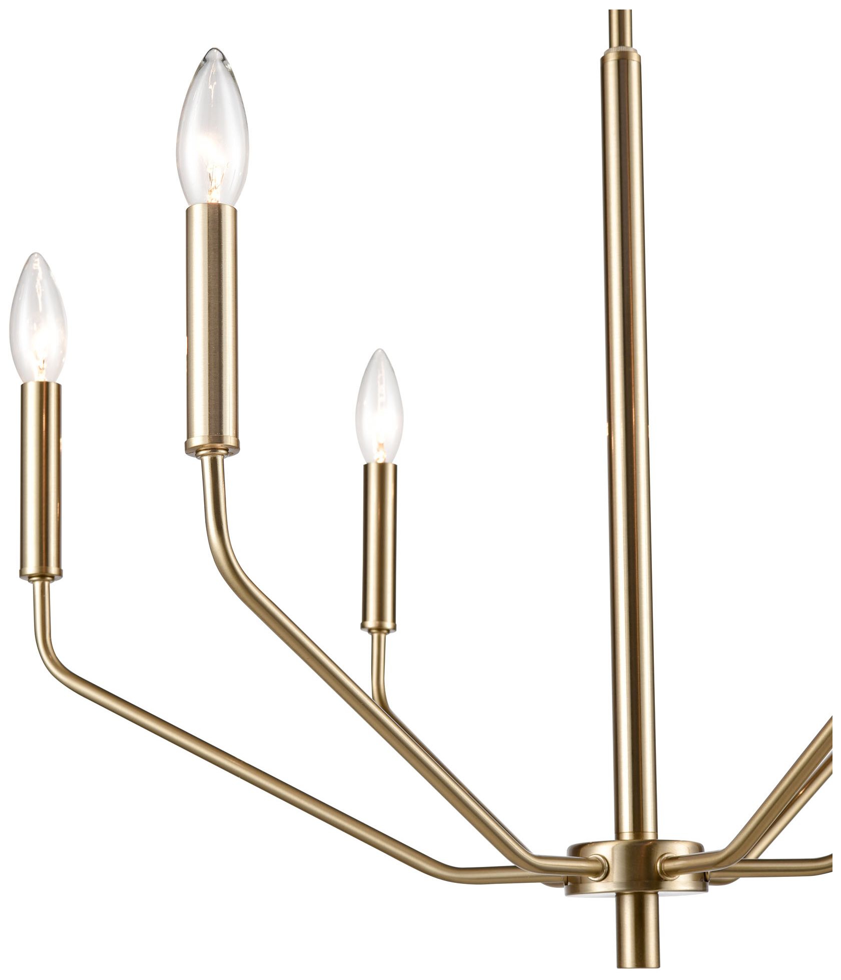 Image 3 Millennium Lighting Laurell 6 Light Chandelier Fixture in Modern Gold more views