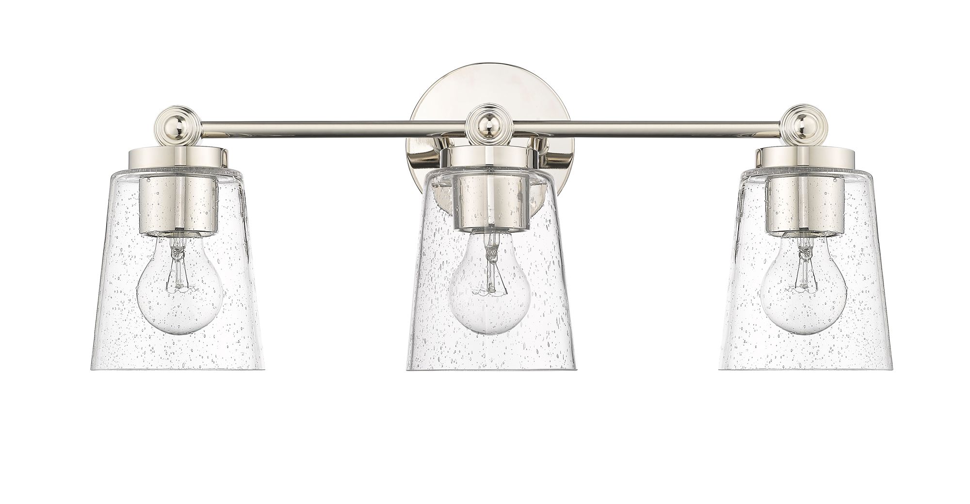 Image 2 Millennium Lighting Lauryn 3-Light Vanity in Polished Nickel more views