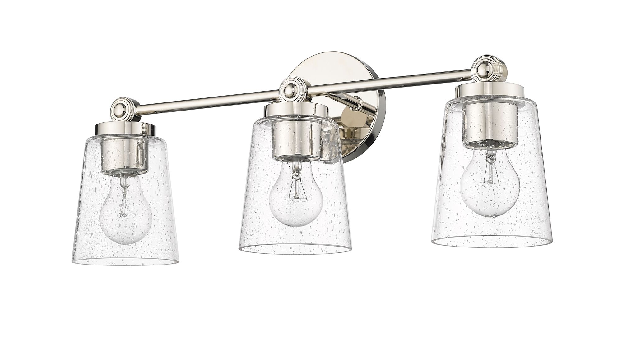 Image 4 Millennium Lighting Lauryn 3-Light Vanity in Polished Nickel more views