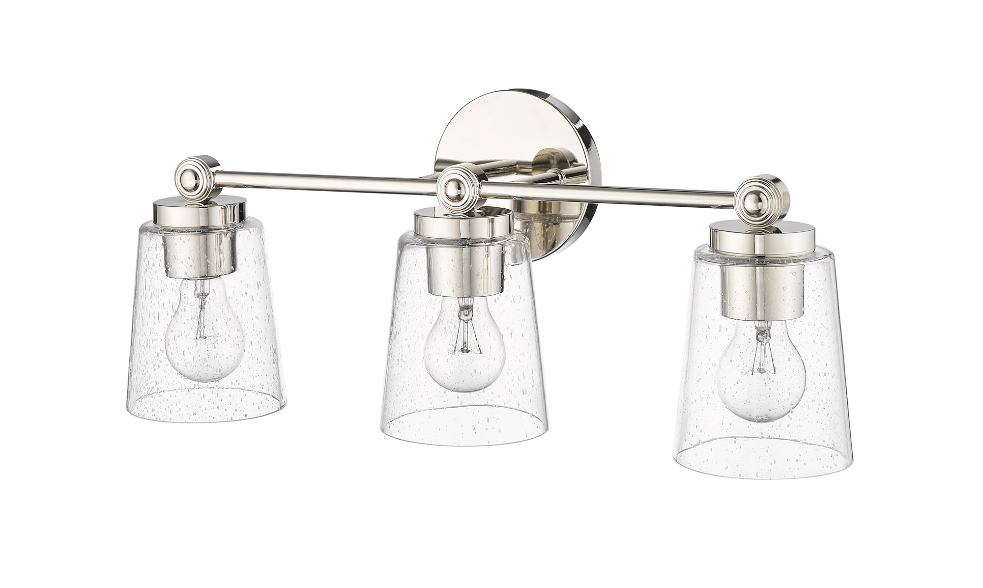 Image 5 Millennium Lighting Lauryn 3-Light Vanity in Polished Nickel more views