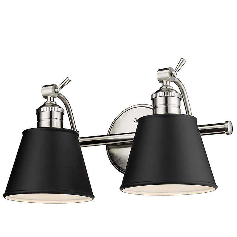 Image 3 Millennium Lighting Layne 2 Light Vanity Fixture in Brushed Nickel more views